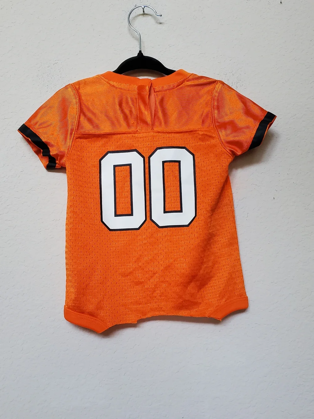 Nike Kids Orange OSU Football Jersey with White Numbers.  Size 12 Mth
